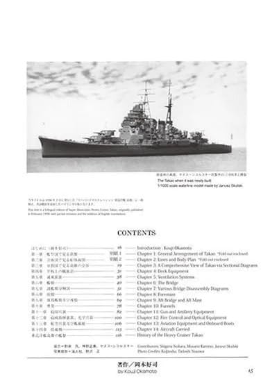 Model Art Super Illustration No.6 Japanese Navy Heavy Cruiser Takao 1927-1937 Drawing Collection