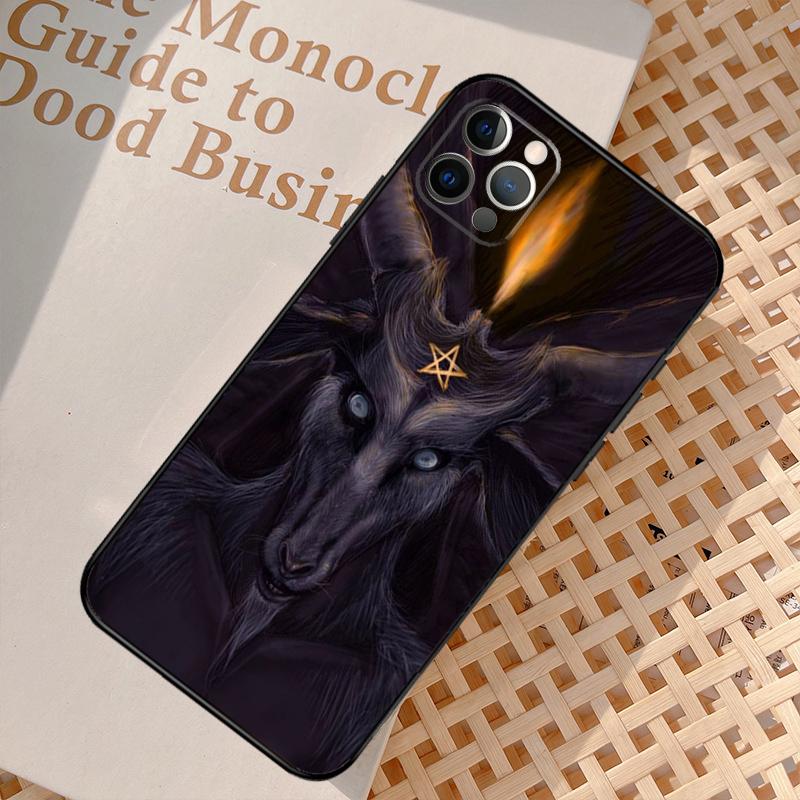 Gothic Witch Satan Phone Case For iPhone 17 Air 15 14 13 12 11 16 Pro Max 13 12 Mini 15 16 Plus 16e Cover Coque