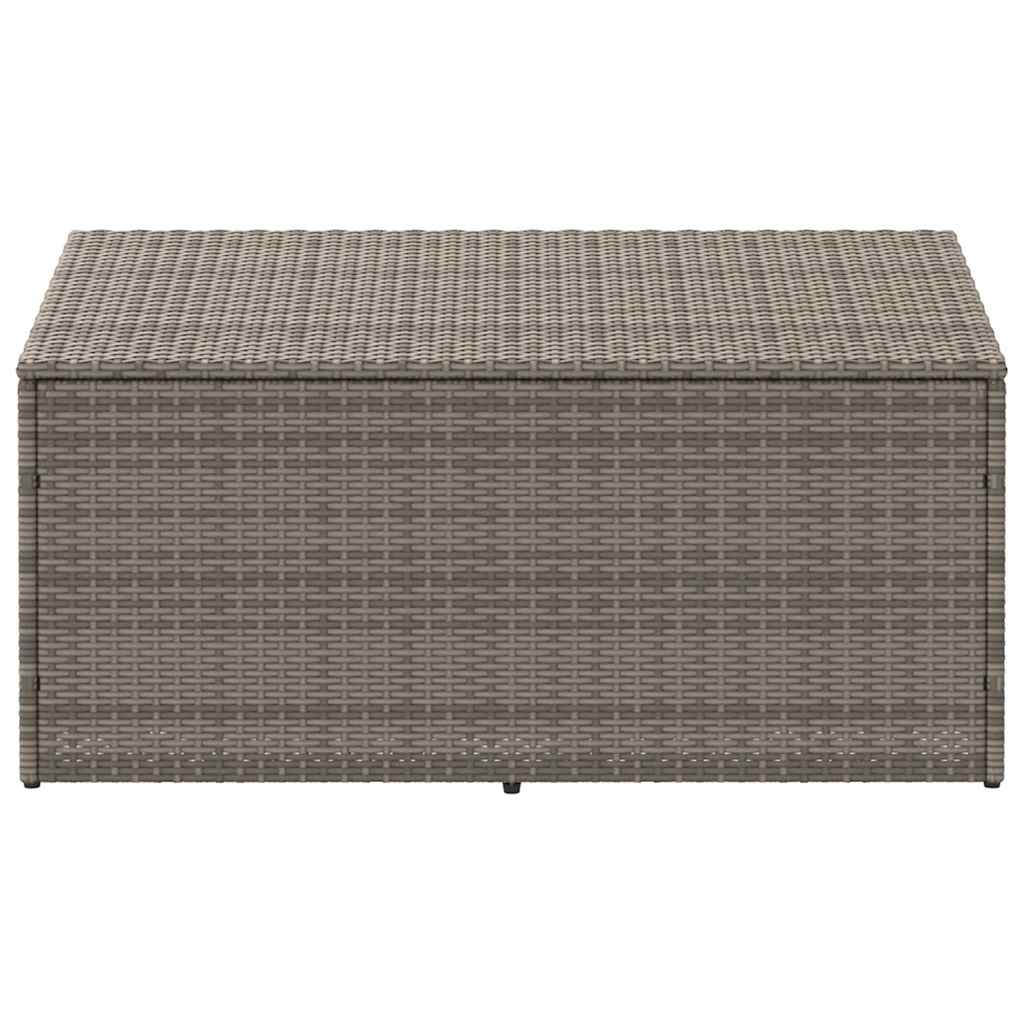 Garden Storage Box Grey 110 X 50 X 58 Cm Poly Rattan