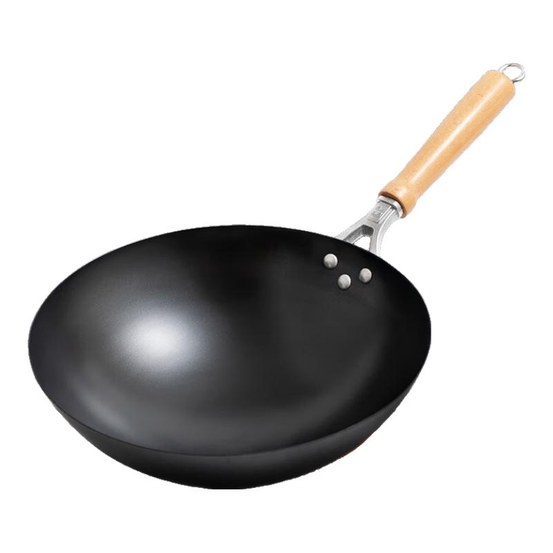 JITIECHUI Zhangqiu Hand-Forged Seasoned Iron Wok