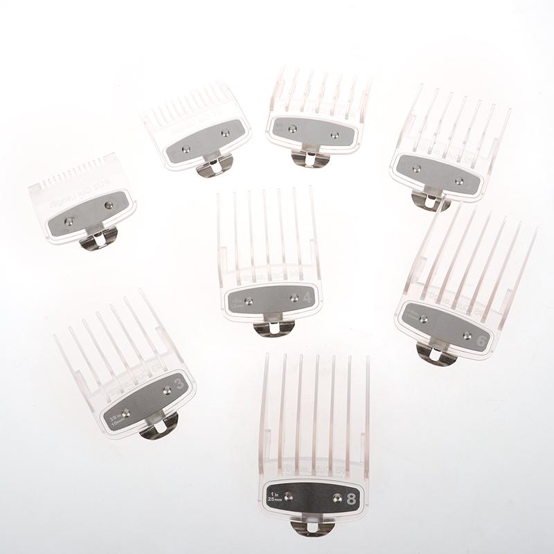 

8 шт. ограничительная расческа для электрических машинок для стрижки, парикмахерская, профессиональная направляющая для стрижки, расческа, позиционирующие суппорты, расческа, защита машинки для стрижки