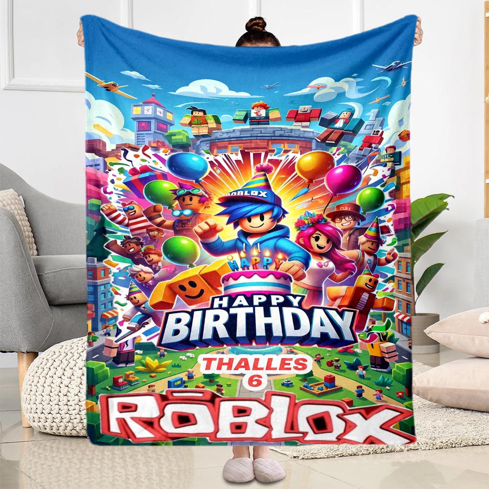 Roblox 167 Blanket Ultra-Soft Great for Picnics Livingroom Seaside for All Occasions Stylish Decor Gift for Travel Home Birthdays