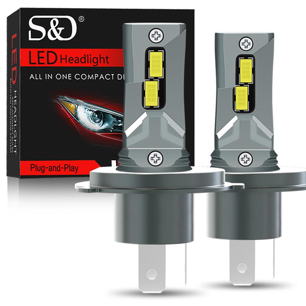 

2 шт. 15000 лм H7 H4 светодиодные лампы для фар H11 H8 H1 Canbus автомобильная противотуманная фара 35 Вт безвентиляторная светодиодная лампа авто свет для вождения 12 В 6500 К Plug&Play H4/9003/HB2 Hi/Lo