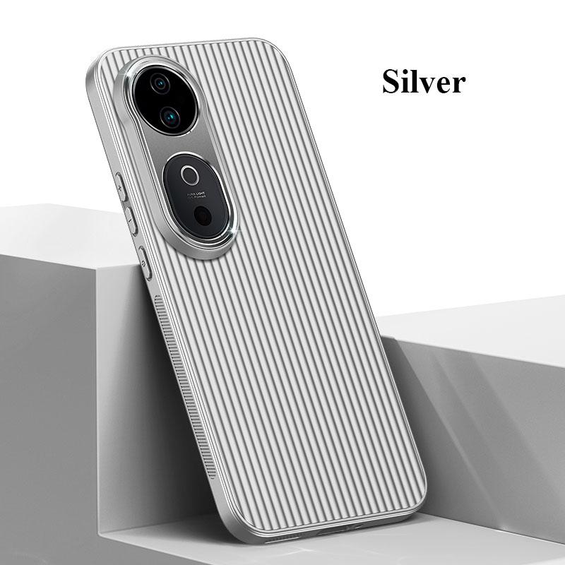 

For vivo S19 S18 Pro Metal Lens All inclusive Protector Straight Edge Corrugation Anti fingerprint Non-slip Shockproof PC Case Back Cover Shell S19 Pro срібний