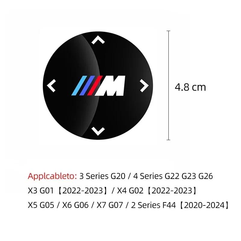 -Auto Innenraum Multimedia Drehknopf Emblem Aufkleber Decal Zubehör für BMW M X1 X3 X5 X7 M3 M4 M5 G30 G20 G32 G11 G12 F40 F30 F20 F1