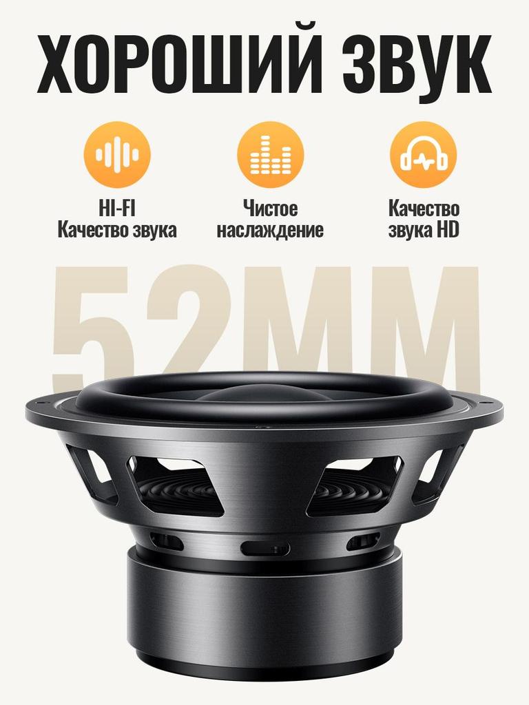 Hoco HT1 Pro Tragbarer Bluetooth-Lautsprecher, Hi-Fi-Sound, Super Bass, TWS, BT 5.4, 52-mm-Doppeltreiber, für Zuhause, Outdoor und Reisen