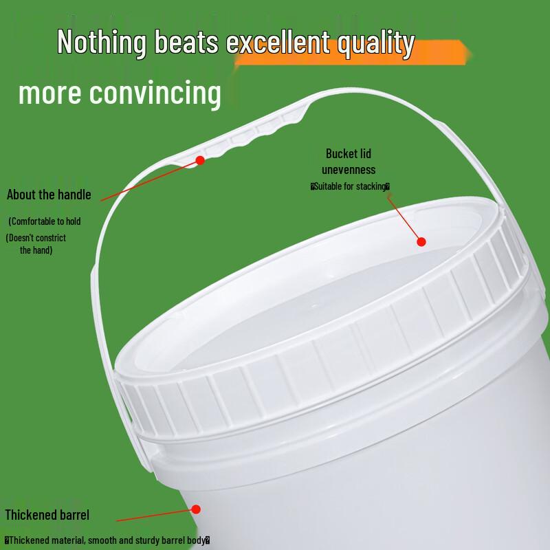 Hanyou 1L Food Grade PP Transparent Storage Buckets with Screw Lid