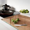 Kitchen Multifunctional Decorative Board Made of Tempered Glass and Wood 80x52 cm