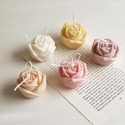 Rose Silikon Kerzenform DIY 3D Blume Handgemachte Kerze Seife Gips Harz Handwerk Valentinstagsgeschenk Herstellungsform Heimdekoration