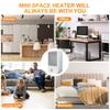 750W/1500W Electric Heater Portable Heating Fan Mini Desktop Air Cold Warm Heater Fan Winter 2Gear for HomeOffice