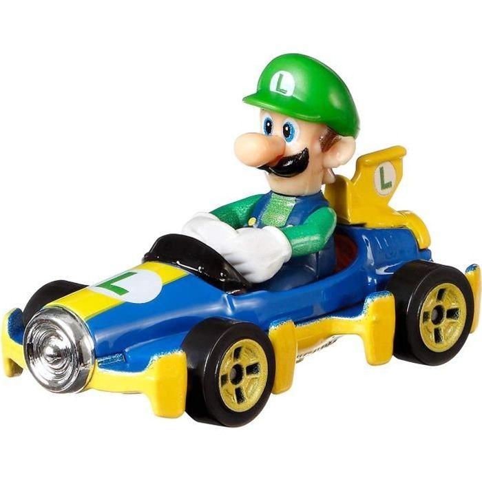 Véhicule miniature - hot wheels - luigi - mario - 3 ans et + - échelle 1/64