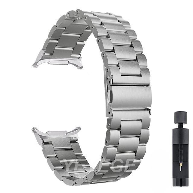 Metal Strap For Samsung Galaxy Watch Ultra LTE 47mm Band Stainless Steel Strap For Samsung Watch 7 44mm 40mm Wristband Correa