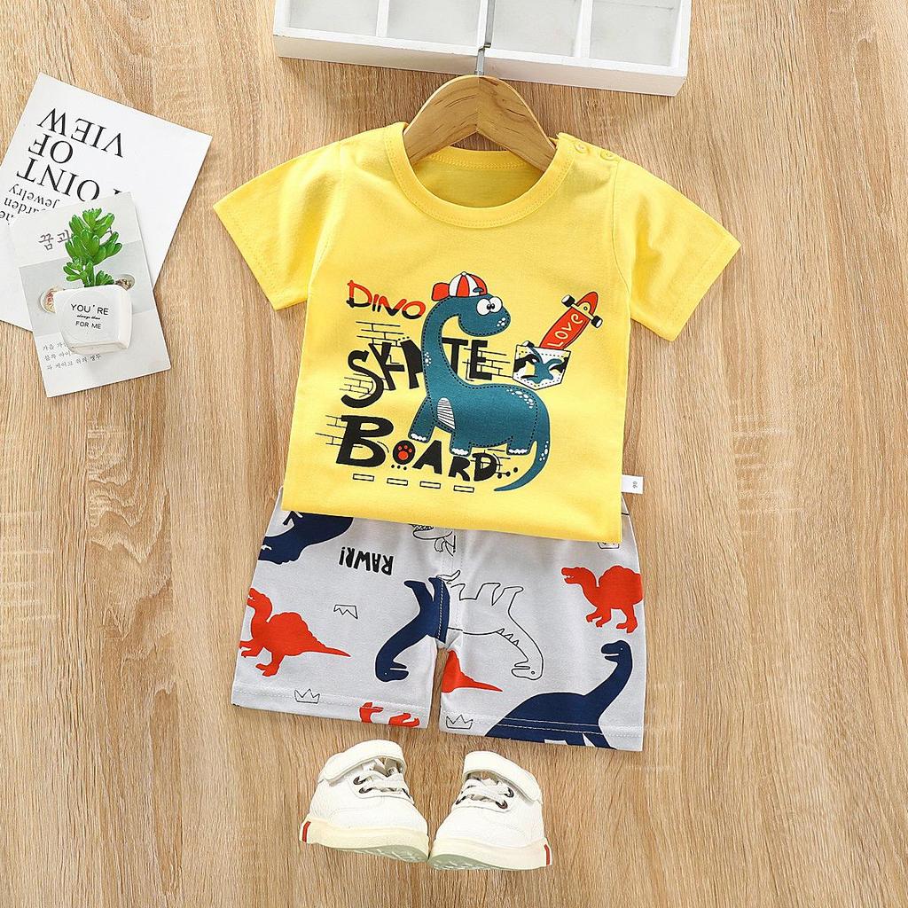 Kinder T-shirt met korte mouwen + shorts Set zomer