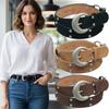 Luxury Design Women Waist Belt 3.8cm Wide Jeans Belt Fashion Rivet Waistband  Coat Skirt Decoration
