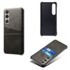 Für Sony Xperia 1 VI Hülle Dual Card Slots PU Leder PC Hard Phone Cover