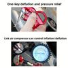 Tire Pressure Gauge For Car Motorcycle SUV Inflator Pumps Tire Repair Tools Pressure Gun Type For Air Compressor Durable