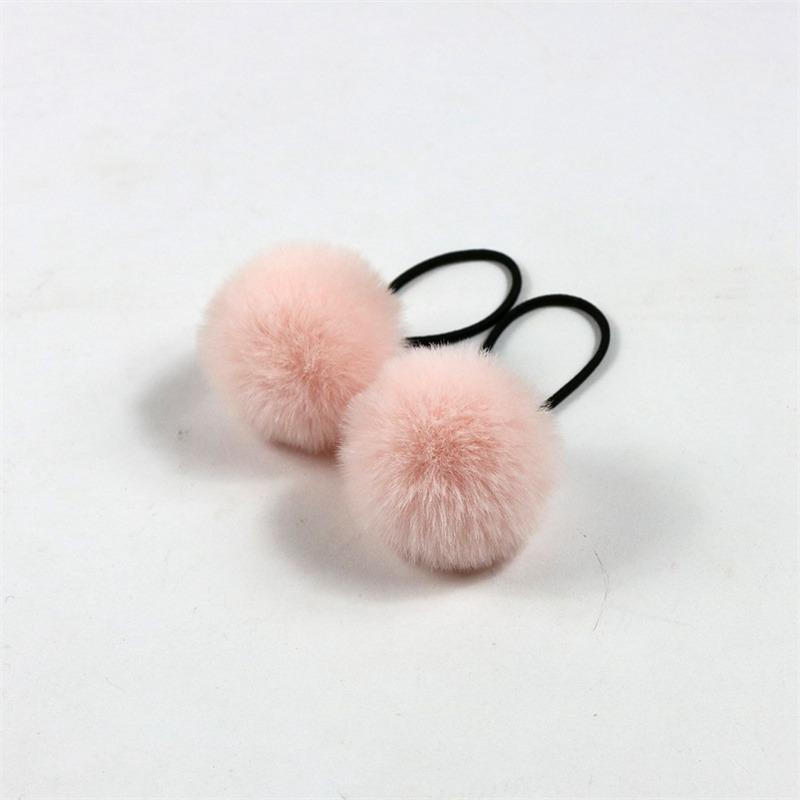 Topknot Hair Cartoon Imitation Rex Children's Adult Pompons Hair Band Accessories Ball Headdress Rabbit Small Hair