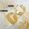 18K Gold-Plated Adjustable Geometric Ring - Autumn/Winter Collection