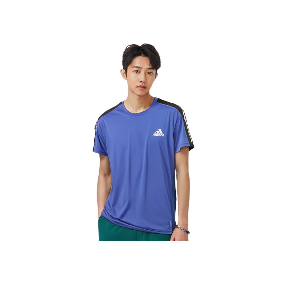 Adidas Own The Run Tee Sports Running Short Sleeve T-Shirt Men Tops Royal-Blue FT1431