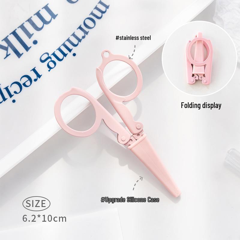 Morandi Foldable Mini Stainless Steel Scissors for Paper Cutting
