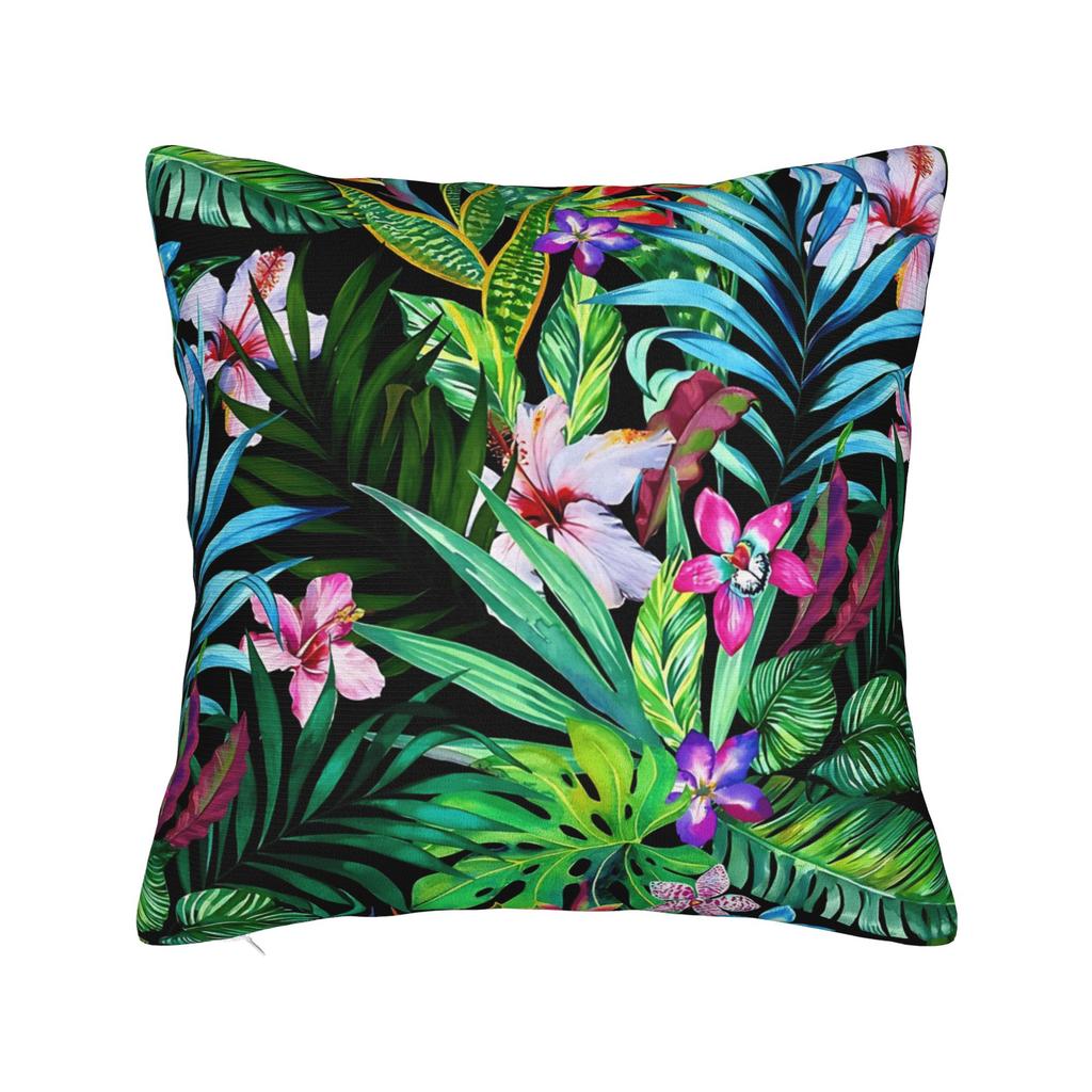 Tropical Floral Pillow Case Print Pillow Cover Novelty Pillowcases For Sofa Bedroom Home Decor