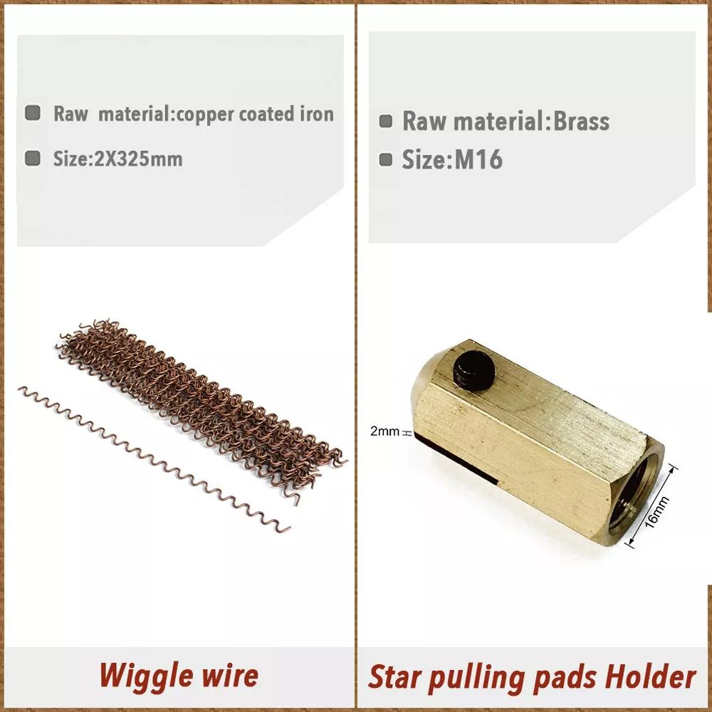 77 st Dubbsvetsare Reparationssats för bucklor Dragklo Krympsvetsmaskin Slidhammare avdragare