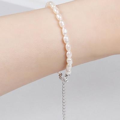 Dana Burton [925 Silver] Mystic Freshwater Pearl Bracelet_4mm Pearl