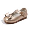 Square-toe Girls' Leather Shoes 2025 New Style Small High-heeled Princess Medium To Large Size Children's Single Shoes
