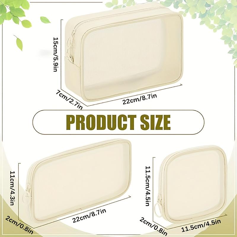 Travel TranspaBag Thickened Nylon Mesh Cosmetic Bag Breathable Portable Storage Cosmetic Bag, Packaging edge protection products