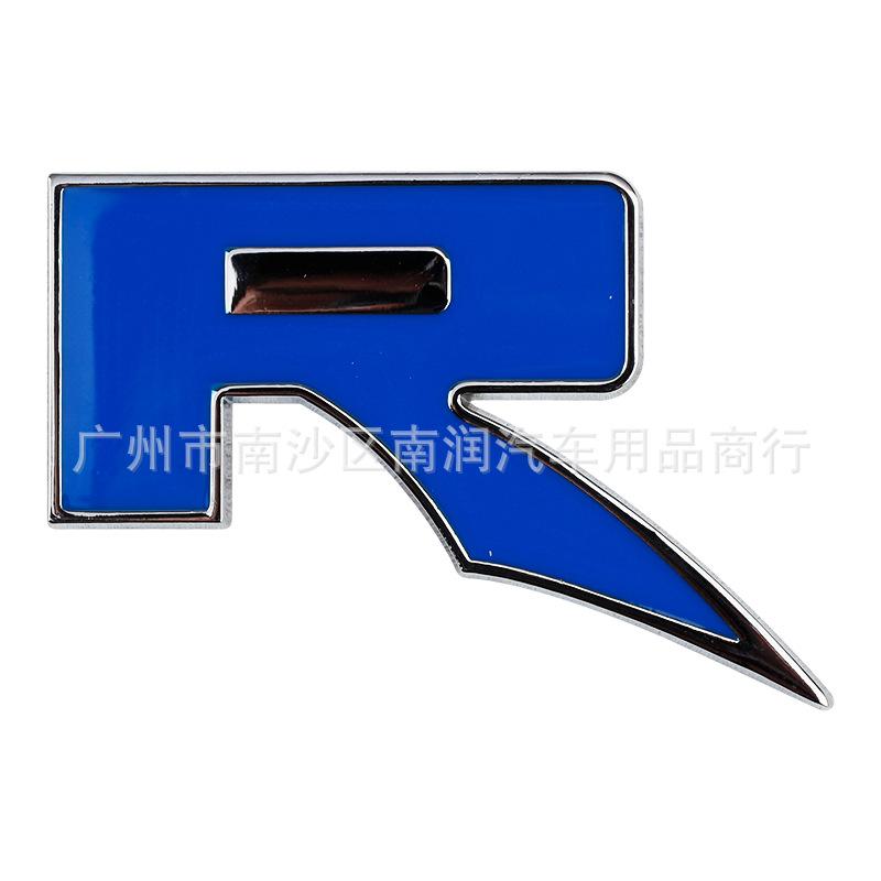 3D Metal R Logo Emblem Letters Car Trunk Badge R Sticker Accessories For Raptor RAPTOR SVT