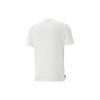 PUMA GRAPHICS T Shirts Men's White Crew Neck Moderate Straight Fit (Unisex) T-Shirts 622553 02
