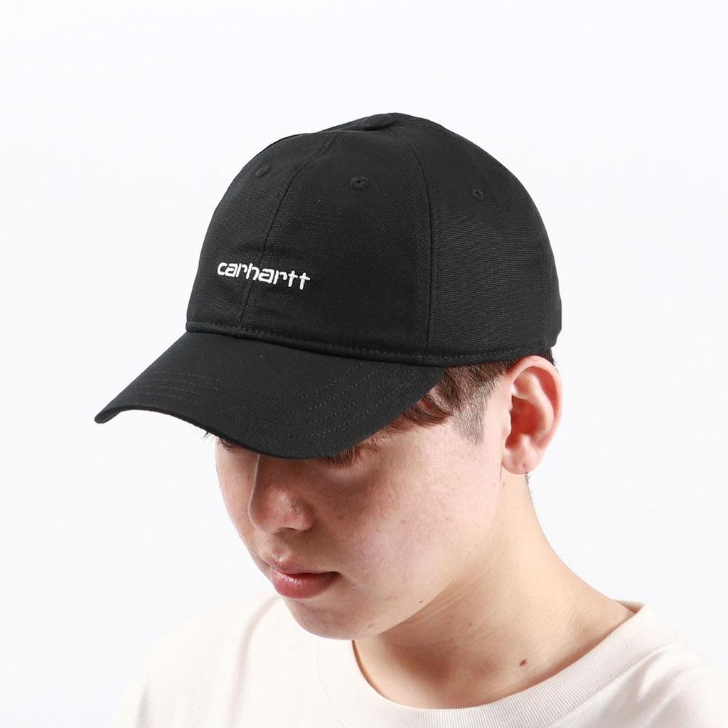 Carhartt WIP CANVAS SCRIPT CAP I028876 White X Black Free Size