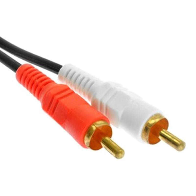 2RCA Male To 2 RCA Male Connector Music Stereo Adapter Cable Audio AUX Line for TV Sound Speakers Laptop Amplifier