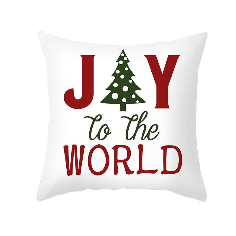 New Christmas Pillowcases Home Office Decoration Printed Linen Cushion Supplies