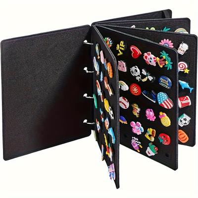 1/2/3 Stück Schuhschnallen-Organizer Schmuckabzeichen Aufbewahrungs-Display-Ständer Buchseitenwender Schuh-Anhänger-Halter mit 120 Löchern Sammlung