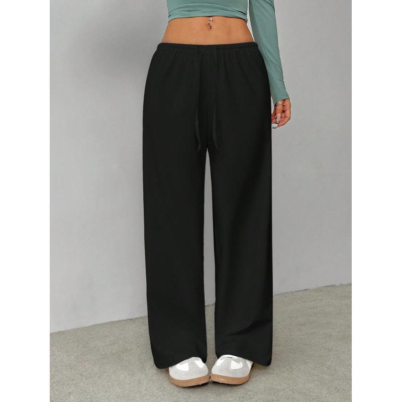 

2025 Осень и Зима Новые Женские Спортивные Брюки Повседневные Брюки Модные Карманы S чёрный