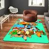 Vibrant Cartoon Animal Print Rug Floor Mat for Living Room or Bedroom Soft and Comfortable Carpet a Gift for Birthday and Holiday.ZFF0913239