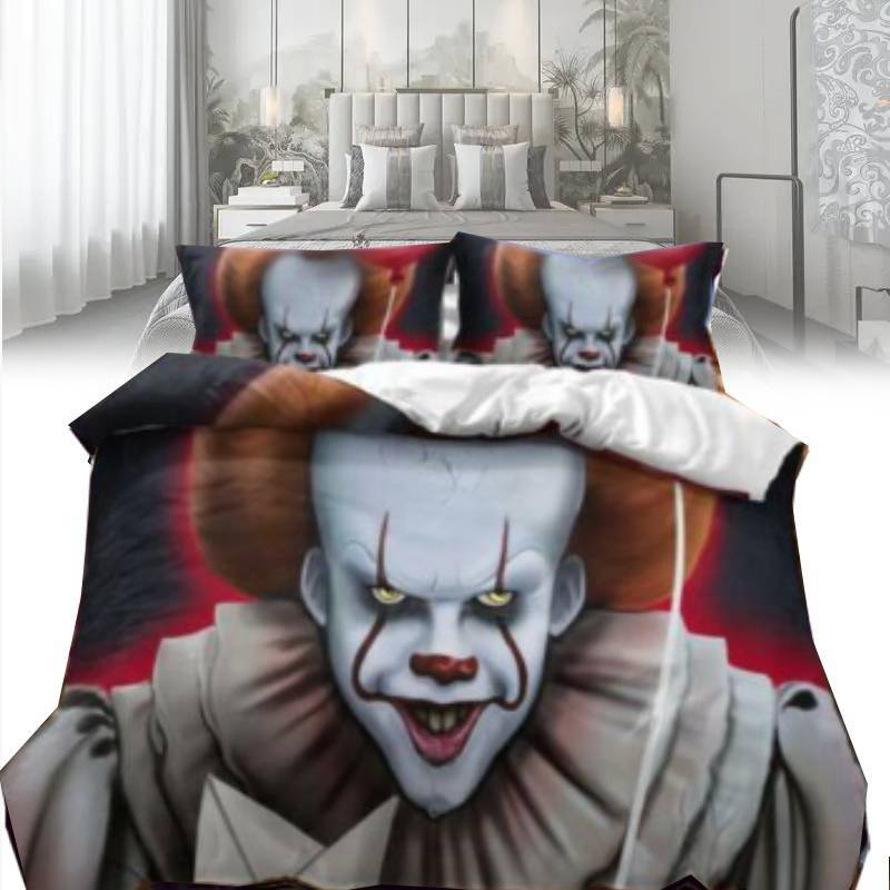 It Printed Duvet Cover Pillowcase Bedding Three Piece Set Decoration Bedroom