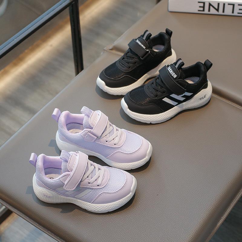

Детская спортивная обувь весна и лето новые кроссовки для мальчиков повседневные кроссовки для девочек дышащая сетчатая одинарная обувь мягкая подошва 27 лавандовый