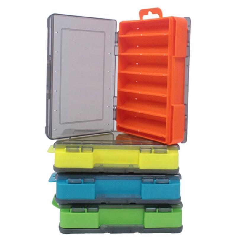 Water Proof Double Side Accessory Tackle Tool Box Fishing Hook Storage Trags Organizers Box Clear Terminals Tackle Case