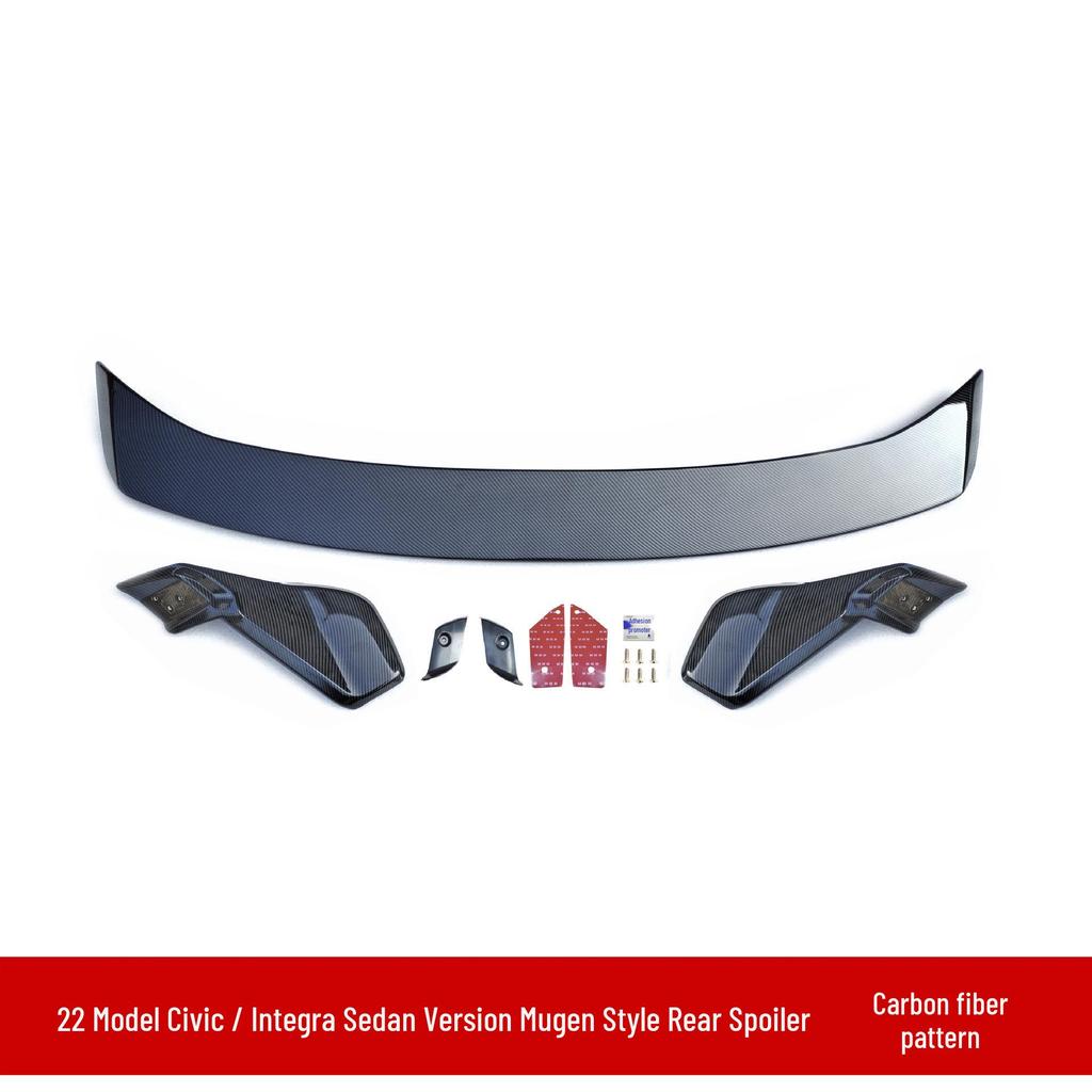 Honda Integra/Civic Front Lip, Rear Spoiler, Side Skirts, Rear Lip, Louvers, and Exhaust Tips Body Kit