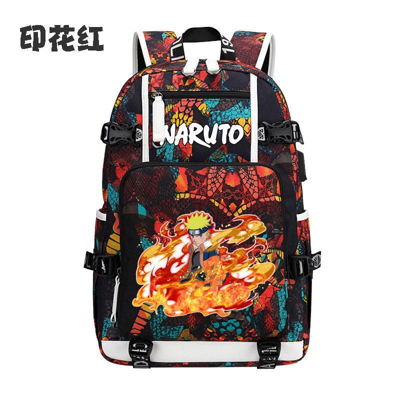 Naruto Anime Backpack Lightweight Ergonomic Lumbar Support Large Capacity for Students