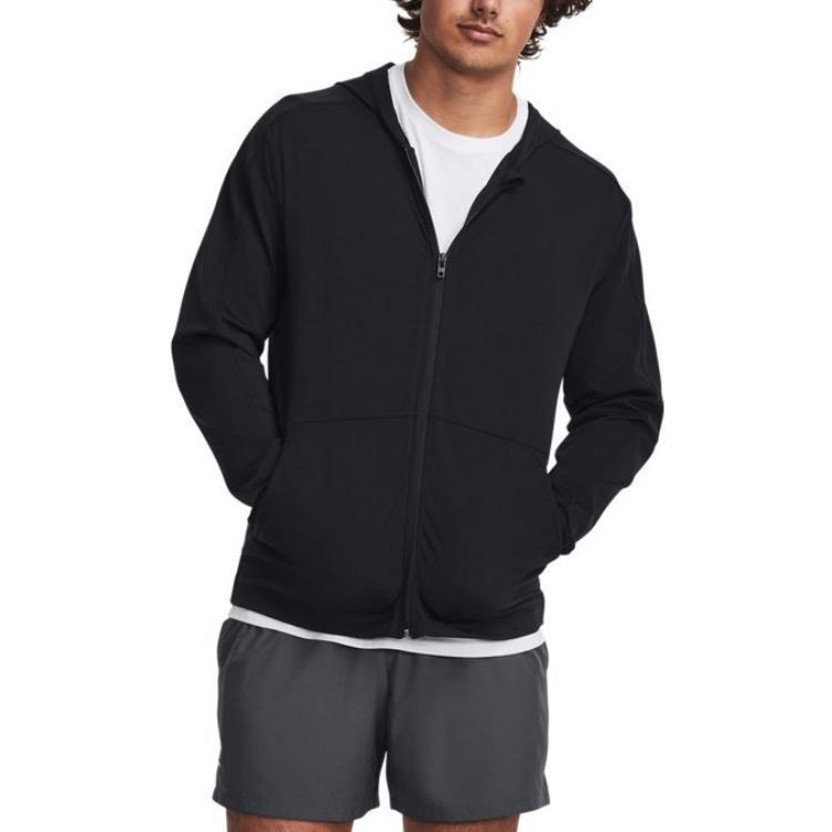 Under Armour Jackets Men's Black Hooded Non Detachable Moderate Unisex 1379674-001