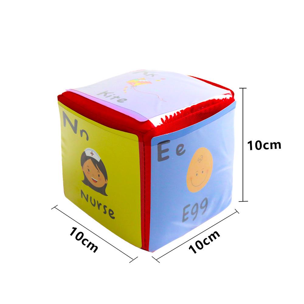 Educational 4-Piece Toy Set: Letter, Shape, Number Cards & Dice