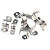 304 Stainless Steel U-Bolt Pipe Clamp Bracket - Pipe & Hose Clip Snap-on Hoop