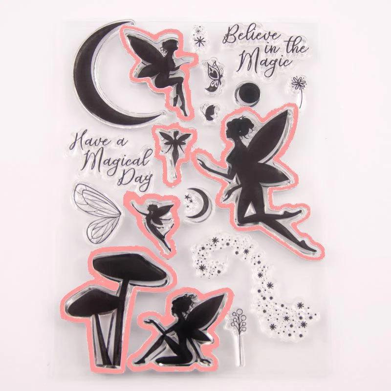 Fairy Metal Embossing Cutting Dies and Stamps for Scrapbooking Hand-In DIY Album Decoration Card.