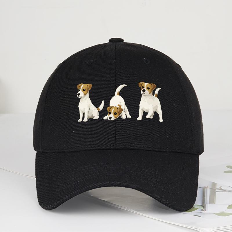 Adorabile Trio di Jack Russell Terrier Stampa Cappellino da Baseball Regolabile Unisex Cappello da Sole per Mamma di Cani