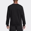 Adidas E 3S Crew Fl Fleece-Lined Sweatshirt Men Tops Black DQ3084