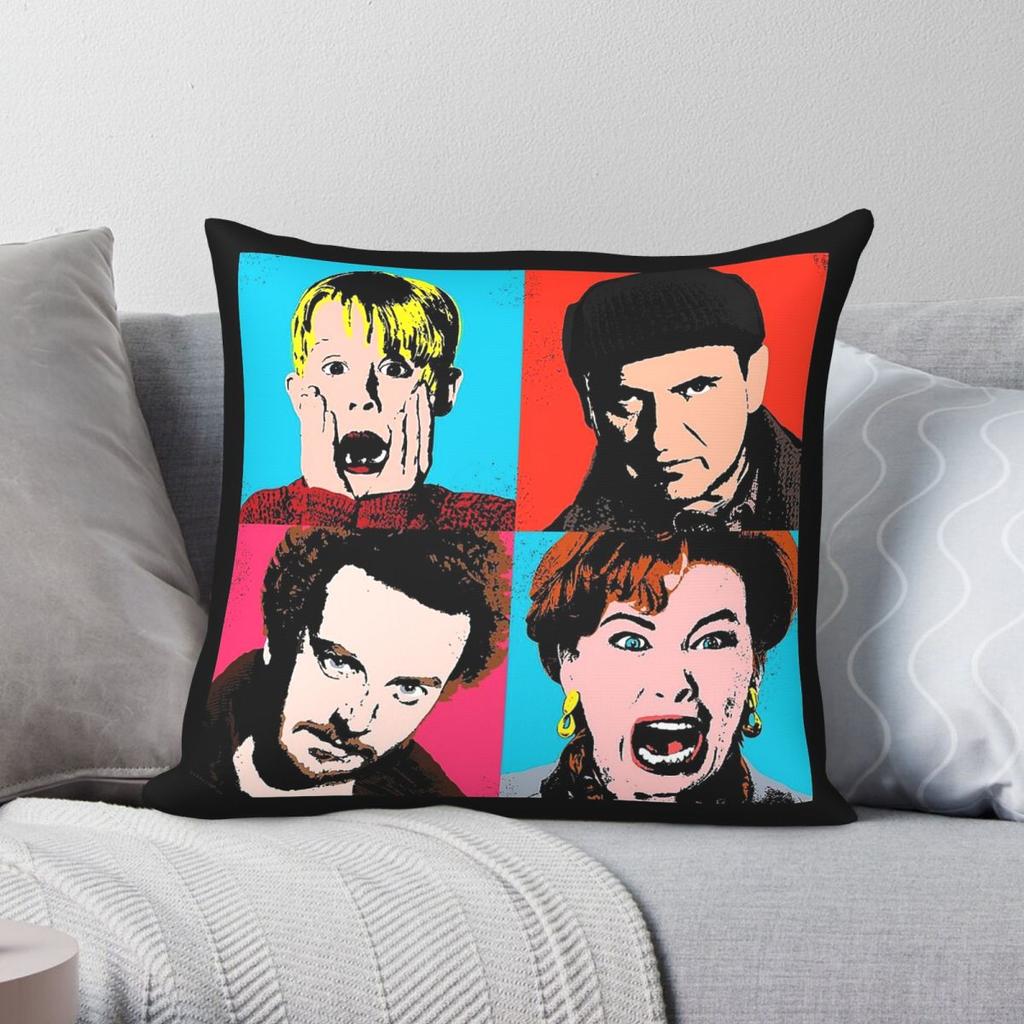 Andy Warhol Home Alone Square Pillowcase Polyester Linen Velvet Pattern Zip Decor Throw Pillow Case Home Cushion Cover