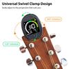 Meideal Guitar Tuner Clip On with Beat Function Portable Guitar Tuner Rotating Clip for Chromatic Guitar Bass Violin Ukulele